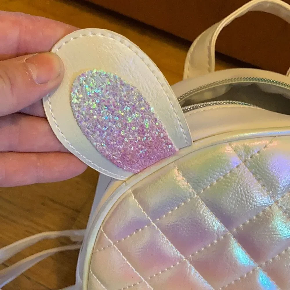 1 LEFT! Iridescent bunny backpack